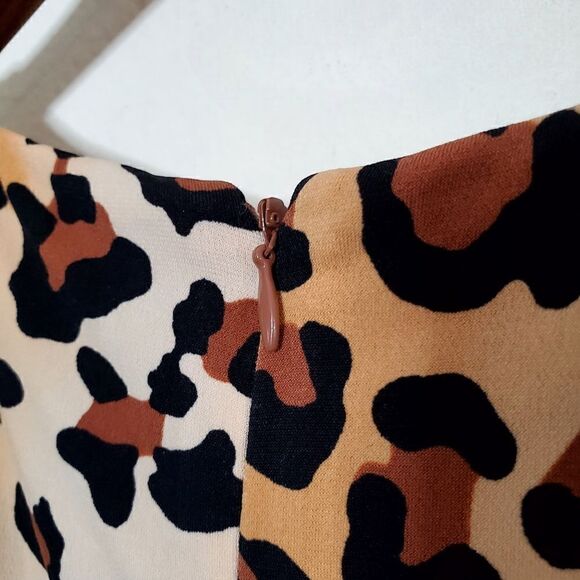 Marvin Richards Womens Cheetah Print Sheath Dress Size 8 - Picture 11 of 14